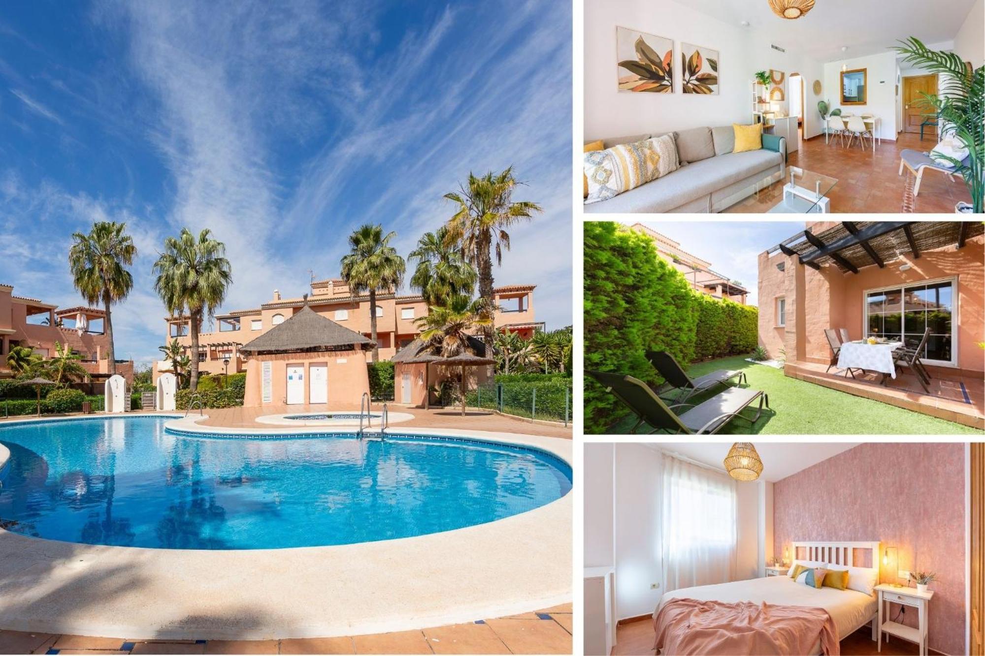Jardin Privado # Netflix # Playa A 8Min # Wifi # Familia # Apartamento Vera Extérieur photo